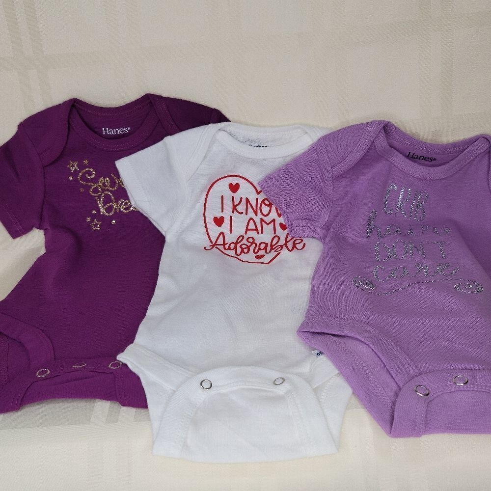 3 Baby Onsies
